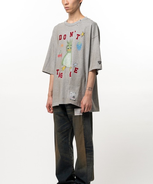 Maison MIHARA YASUHIRO(メゾンミハラヤスヒロ)の「Leon Doodle Printed T-shirt(Tシャツ/カットソー・メンズ・グレー/ホワイト/ブラック・46/44/48)」の15枚目の写真