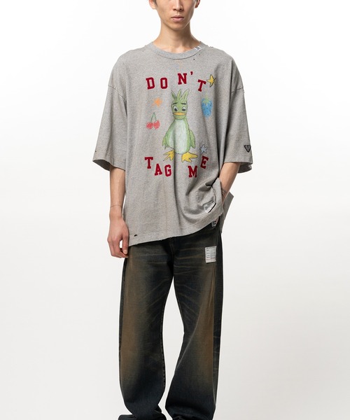 Maison MIHARA YASUHIRO(メゾンミハラヤスヒロ)の「Leon Doodle Printed T-shirt(Tシャツ/カットソー・メンズ・グレー/ホワイト/ブラック・46/44/48)」の16枚目の写真