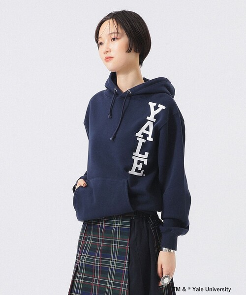 BEAMS BOY(ビームスボーイ)の「【別注】GOOD ROCK SPEED / カレッジ パーカ(スウェット・レディース・ネイビー/グレー・ONE SIZE)」の2枚目の写真