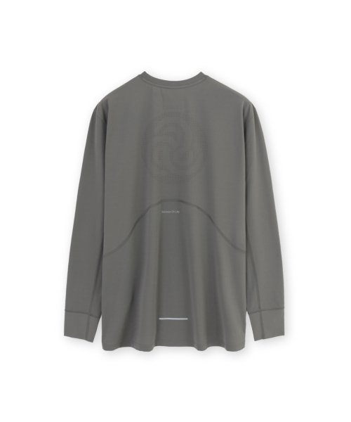BROWNYARD BALANCE（ブラウンヤード・バランス）の「エアロロングスリーブ、オリーブグレー（Tシャツ/カットソー・メンズ・その他・1/2/4/3/5）」の2枚目の写真