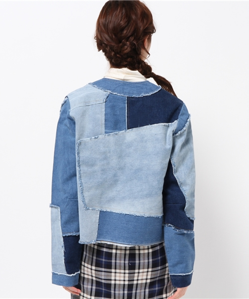 Kastane（カスタネ）の「パッチワークデニムJK（デニムジャケット・レディース・ブルー・FREE）」の10枚目の写真
