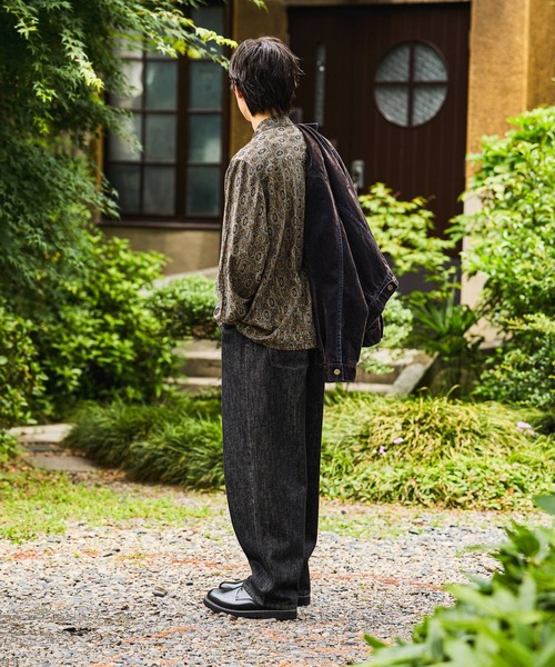niko and...（ニコアンド）の「Wide 5-Pocket Denim[niko and ...JEANS]（デニムパンツ・メンズ・ブラック/インディゴブルー・SMALL/MEDIUM/LARGE）」の4枚目の写真