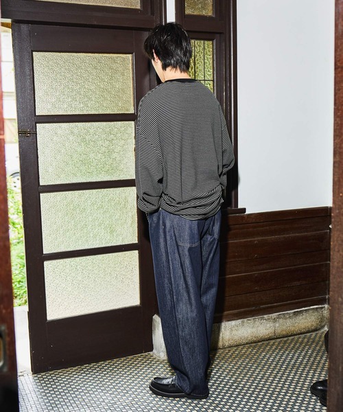 niko and...（ニコアンド）の「Wide 5-Pocket Denim[niko and ...JEANS]（デニムパンツ・メンズ・ブラック/インディゴブルー・SMALL/MEDIUM/LARGE）」の11枚目の写真