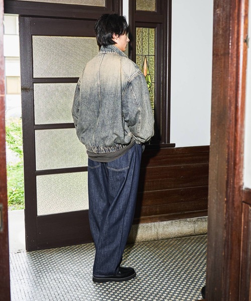 niko and...（ニコアンド）の「Wide 5-Pocket Denim[niko and ...JEANS]（デニムパンツ・メンズ・ブラック/インディゴブルー・SMALL/MEDIUM/LARGE）」の14枚目の写真