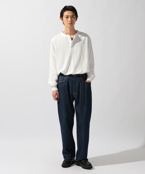 niko and...（ニコアンド）の「Wide 5-Pocket Denim[niko and ...JEANS]（デニムパンツ・メンズ・ブラック/インディゴブルー・SMALL/MEDIUM/LARGE）」の21枚目の写真