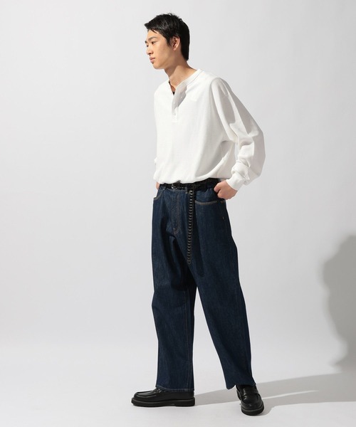 niko and...（ニコアンド）の「Wide 5-Pocket Denim[niko and ...JEANS]（デニムパンツ・メンズ・ブラック/インディゴブルー・SMALL/MEDIUM/LARGE）」の22枚目の写真
