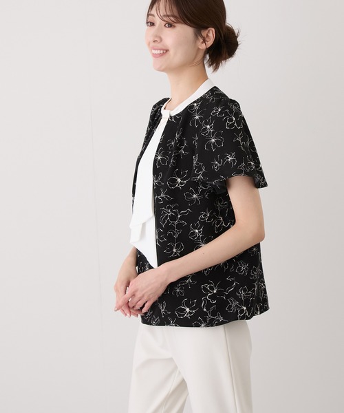 Jayro(ジャイロ)の「ボウタイ配色ブラウス(シャツ/ブラウス・レディース・ブラック系その他/ブルー系その他5/ホワイト系その他2/ホワイト系その他4/ダークパープル/ホワイト系その他・M)」の9枚目の写真