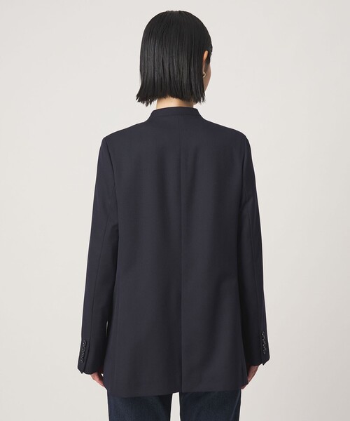 green label relaxing（グリーンレーベルリラクシング）の「［size SHORT/TALLあり］Greed グリード ノーラペル ジャケット ウォッシャブル（ノーカラージャケット・レディース・その他1/モカ/ネイビー・TALL/40/38/36/SHORT）」の13枚目の写真