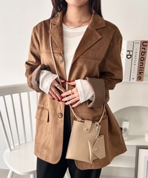ポーチ付き 縦型スマホショルダーバッグ / ミニショルダーバッグ