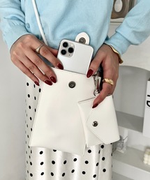 ポーチ付き 縦型スマホショルダーバッグ / ミニショルダーバッグ