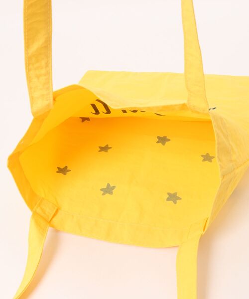 WEGO（ウィゴー）の「[A4・PC収納可]星柄ワンハンドルトートバッグ（トートバッグ・レディース・イエロー/グリーン・FREE）」の5枚目の写真