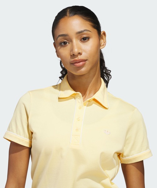 adidas(アディダス)の「オリジナルス ソリッド ポロ【adidas Golf/アディダスゴルフ】(ポロシャツ・レディース・イエロー・LARGE/MEDIUM/SMALL/X-LARGE/X-SMALL)」の4枚目の写真