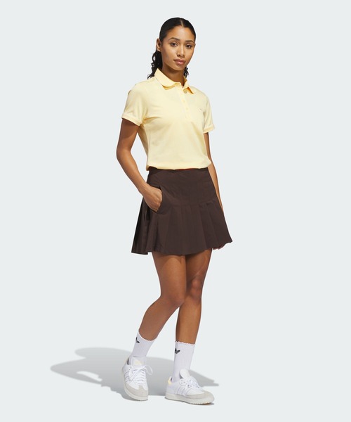 adidas(アディダス)の「オリジナルス ソリッド ポロ【adidas Golf/アディダスゴルフ】(ポロシャツ・レディース・イエロー・LARGE/MEDIUM/SMALL/X-LARGE/X-SMALL)」の3枚目の写真