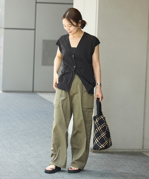 JOURNAL STANDARD(ジャーナルスタンダード)の「Military Cargo Pants(カーゴパンツ・レディース・ホワイト/カーキ・36/38)」の21枚目の写真