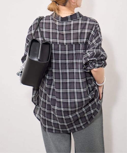 JOURNAL STANDARD(ジャーナルスタンダード)の「《追加2》別注【LANCER CLOTHING CORPORATION】オーバーFITシャツ(シャツ/ブラウス・レディース・ブラック/ブルー/ネイビー・LARGE)」の19枚目の写真