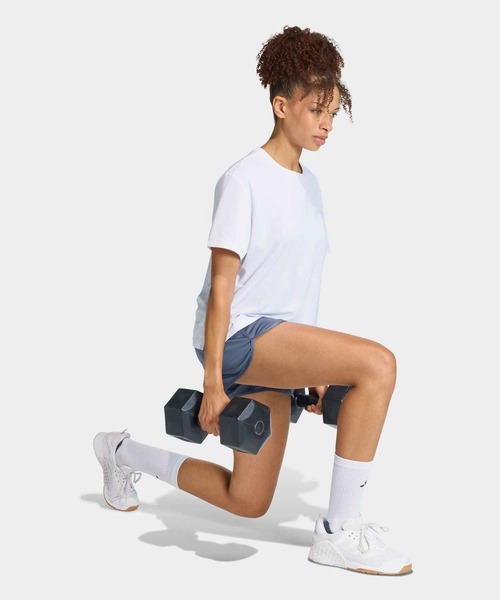 adidas(アディダス)の「3D クーリング インテンシティ 半袖Tシャツ / アディダス adidas(Tシャツ/カットソー・レディース・ホワイト・MEDIUM/LARGE/XX-LARGE/X-LARGE/SMALL)」の2枚目の写真
