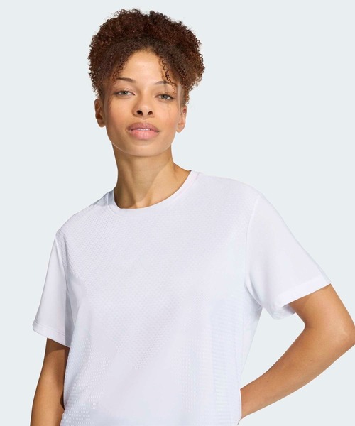 adidas(アディダス)の「3D クーリング インテンシティ 半袖Tシャツ / アディダス adidas(Tシャツ/カットソー・レディース・ホワイト・MEDIUM/LARGE/XX-LARGE/X-LARGE/SMALL)」の5枚目の写真