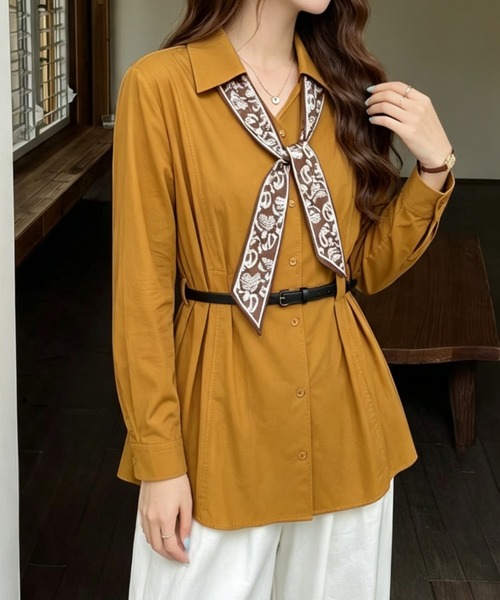 FACTOTUM ファクトタム ロングシャツ FACTOTUM｜ファクトタム（レディース）のシャツ/ブラウス（ロング丈