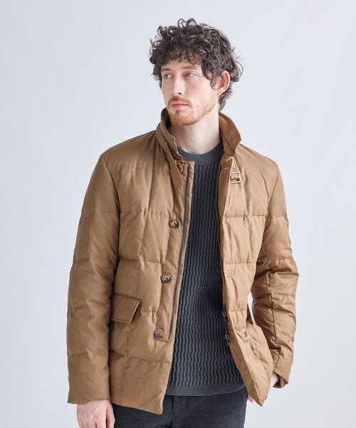 MEN'S BIGI(メンズビギ)の「リモンタナイロンライトダウンジャケット(ダウンジャケット/コート・メンズ・ベージュ/グレー/ブラック・01/02/03/04)」の4枚目の写真