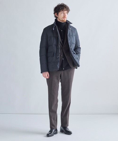 MEN'S BIGI(メンズビギ)の「リモンタナイロンライトダウンジャケット(ダウンジャケット/コート・メンズ・ベージュ/グレー/ブラック・01/02/03/04)」の9枚目の写真