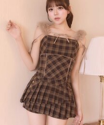 【Belle Charme】Fur Strap Cami Tops