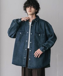 Rocky Monroe（ロッキーモンロー）の「ヴィンテージライク オーバーサイズデニムワークシャツジャケット（デニムジャケット）」