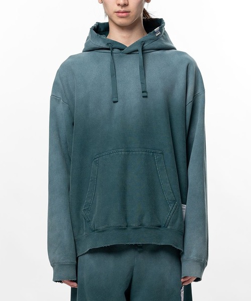 In・stru(men-tal).(インストルメンタル)の「【in・stru(men-tal).】FRENCH TERRY DISTRESSED HOODIE(パーカー・メンズ・ブラック/レッド/タン/グリーン・46/48)」の4枚目の写真