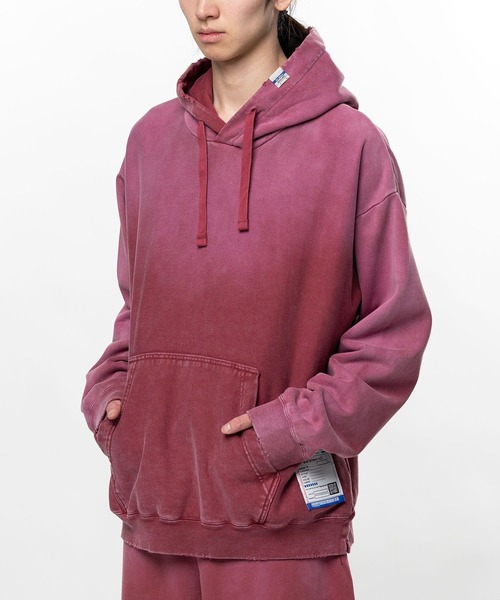 In・stru(men-tal).(インストルメンタル)の「【in・stru(men-tal).】FRENCH TERRY DISTRESSED HOODIE(パーカー・メンズ・ブラック/レッド/タン/グリーン・46/48)」の10枚目の写真