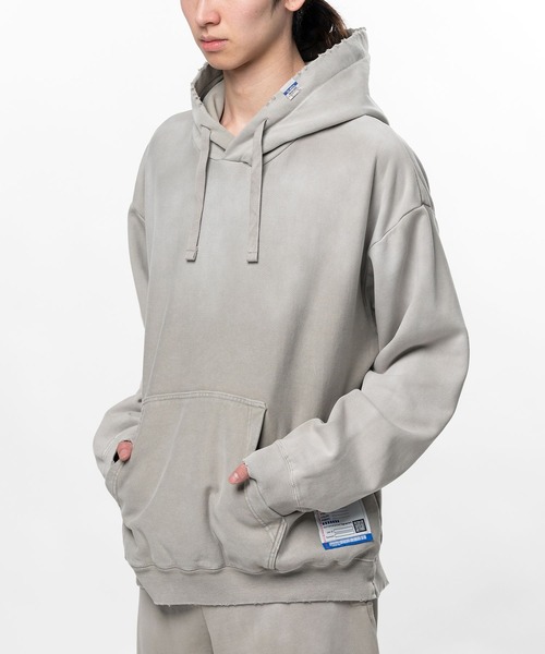 In・stru(men-tal).(インストルメンタル)の「【in・stru(men-tal).】FRENCH TERRY DISTRESSED HOODIE(パーカー・メンズ・ブラック/レッド/タン/グリーン・46/48)」の14枚目の写真