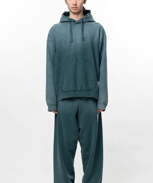 In・stru(men-tal).(インストルメンタル)の「【in・stru(men-tal).】FRENCH TERRY DISTRESSED HOODIE(パーカー・メンズ・ブラック/レッド/タン/グリーン・46/48)」の15枚目の写真