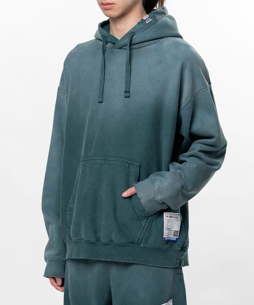 In・stru(men-tal).(インストルメンタル)の「【in・stru(men-tal).】FRENCH TERRY DISTRESSED HOODIE(パーカー・メンズ・ブラック/レッド/タン/グリーン・46/48)」の6枚目の写真