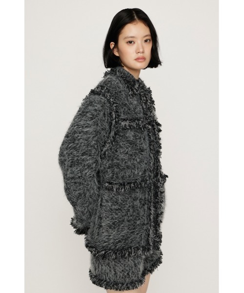 SLY(スライ)の「【限定カラーあり】FLUFFY TWEED JK フラッフィーツイードジャケット 秋服 冬服(テーラードジャケット・レディース・オフホワイト/グレー系その他2/ブラウン系その他2/ブラック・FREE)」の10枚目の写真