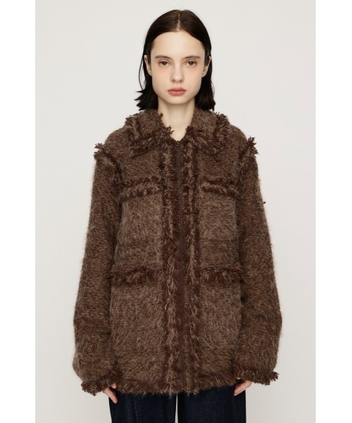 SLY(スライ)の「【限定カラーあり】FLUFFY TWEED JK フラッフィーツイードジャケット 秋服 冬服(テーラードジャケット・レディース・オフホワイト/グレー系その他2/ブラウン系その他2/ブラック・FREE)」の17枚目の写真