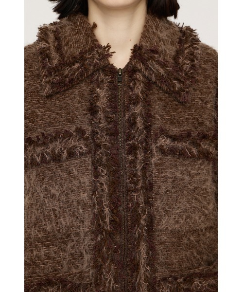 SLY(スライ)の「【限定カラーあり】FLUFFY TWEED JK フラッフィーツイードジャケット 秋服 冬服(テーラードジャケット・レディース・オフホワイト/グレー系その他2/ブラウン系その他2/ブラック・FREE)」の18枚目の写真