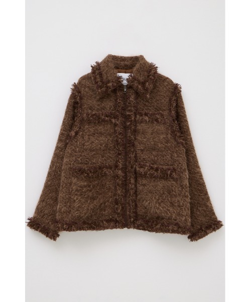 SLY(スライ)の「【限定カラーあり】FLUFFY TWEED JK フラッフィーツイードジャケット 秋服 冬服(テーラードジャケット・レディース・オフホワイト/グレー系その他2/ブラウン系その他2/ブラック・FREE)」の19枚目の写真