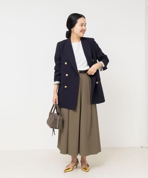 NOLLEY’S Sophi(ノーリーズソフィ)の「《防シワ/セットアップ対応》ウォッシャブルオックスダブルジャケット(テーラードジャケット・レディース・ネイビー・34/36/38)」の15枚目の写真