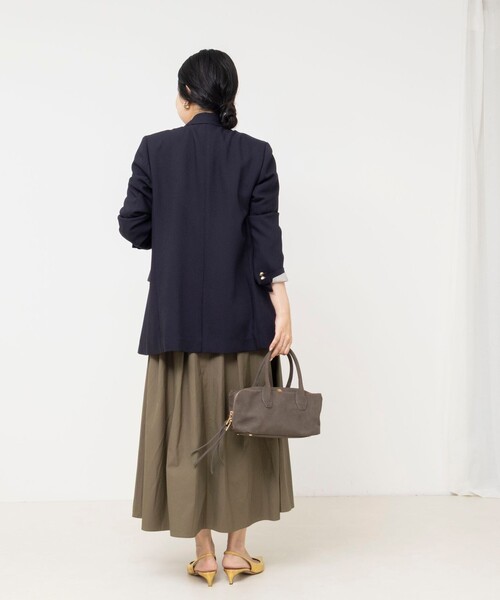 NOLLEY’S Sophi(ノーリーズソフィ)の「《防シワ/セットアップ対応》ウォッシャブルオックスダブルジャケット(テーラードジャケット・レディース・ネイビー・34/36/38)」の16枚目の写真
