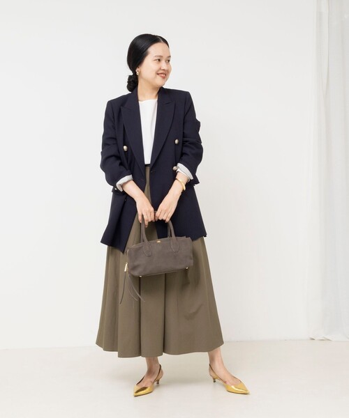 NOLLEY’S Sophi(ノーリーズソフィ)の「《防シワ/セットアップ対応》ウォッシャブルオックスダブルジャケット(テーラードジャケット・レディース・ネイビー・34/36/38)」の18枚目の写真