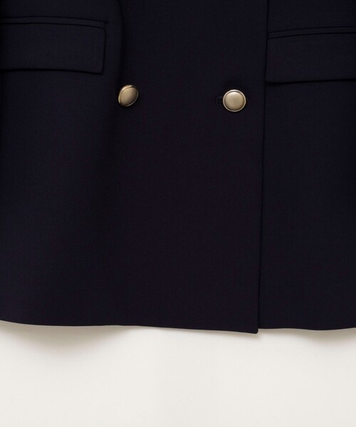 NOLLEY’S Sophi(ノーリーズソフィ)の「《防シワ/セットアップ対応》ウォッシャブルオックスダブルジャケット(テーラードジャケット・レディース・ネイビー・34/36/38)」の11枚目の写真
