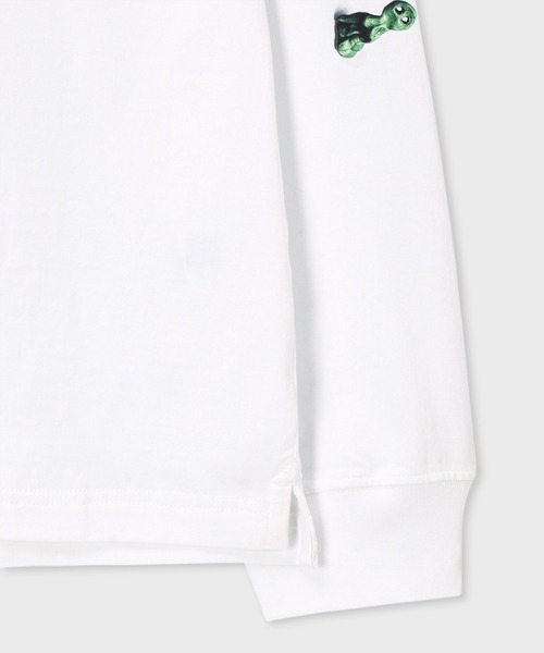 PS Paul Smith(ピーエスポールスミス)の「"Figure Border" 長袖Tシャツ / 262565 221Z(Tシャツ/カットソー・メンズ・ホワイト・X-LARGE/LARGE/MEDIUM)」の4枚目の写真