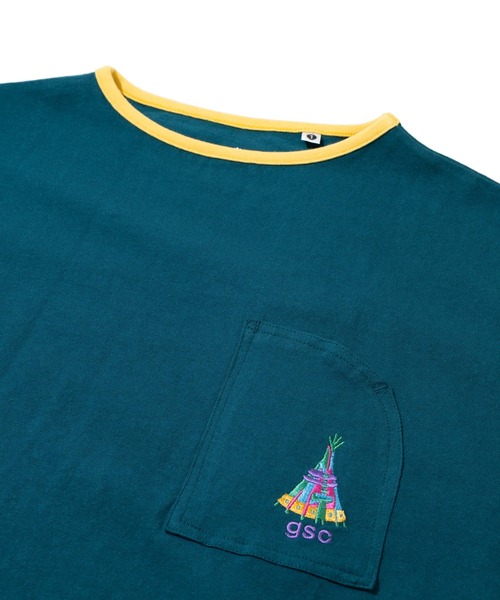go slow caravan(ゴースローキャラバン)の「USA/C プルオーバーTEE W(Tシャツ/カットソー・レディース・アイボリー/ブラック/ホワイト/オレンジ/ブルーグリーン・FREE)」の18枚目の写真