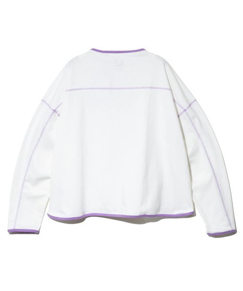 go slow caravan(ゴースローキャラバン)の「USA/C プルオーバーTEE W(Tシャツ/カットソー・レディース・アイボリー/ブラック/ホワイト/オレンジ/ブルーグリーン・FREE)」の16枚目の写真