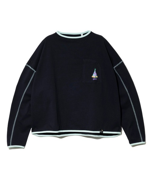 go slow caravan(ゴースローキャラバン)の「USA/C プルオーバーTEE W(Tシャツ/カットソー・レディース・アイボリー/ブラック/ホワイト/オレンジ/ブルーグリーン・FREE)」の9枚目の写真