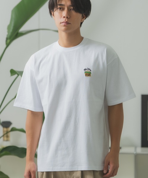 SIDEWAY STANCE(サイドウェイスタンス)の「【SIDEWAY STANCE】ワンポイント 刺しゅう 半袖Tシャツ(Tシャツ/カットソー・メンズ・ライトグレー/パープル系/ブラック系1/ホワイト系/ブラック系/ブラック/ホワイト/カーキ系1/ホワイト系1・SMALL/LARGE/MEDIUM/X-LARGE)」の2枚目の写真