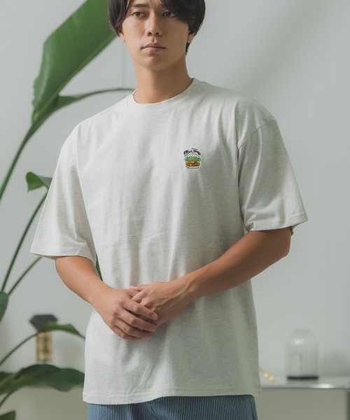 SIDEWAY STANCE(サイドウェイスタンス)の「【SIDEWAY STANCE】ワンポイント 刺しゅう 半袖Tシャツ(Tシャツ/カットソー・メンズ・ライトグレー/パープル系/ブラック系1/ホワイト系/ブラック系/ブラック/ホワイト/カーキ系1/ホワイト系1・SMALL/LARGE/MEDIUM/X-LARGE)」の8枚目の写真