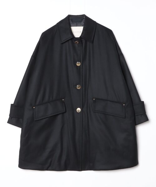 Mackintosh(マッキントッシュ)の「NEW HUMBIE THINDOWN MB(ステンカラーコート・レディース・ブラック/ネイビー・8/4/6)」の2枚目の写真