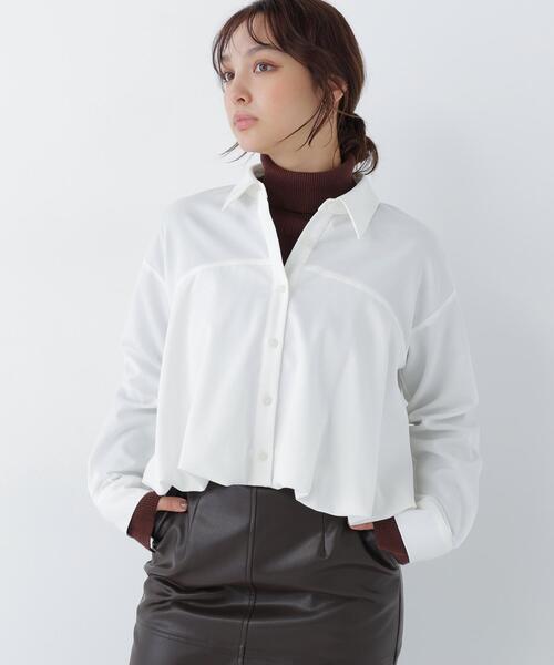 NATURAL BEAUTY BASIC(ナチュラルビューティーベーシック)の「バルーンシャツ(シャツ/ブラウス・レディース・チャコールグレー/ピンク/オフホワイト・FREE)」の11枚目の写真
