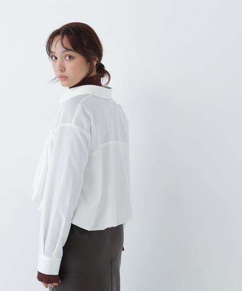 NATURAL BEAUTY BASIC(ナチュラルビューティーベーシック)の「バルーンシャツ(シャツ/ブラウス・レディース・チャコールグレー/ピンク/オフホワイト・FREE)」の15枚目の写真