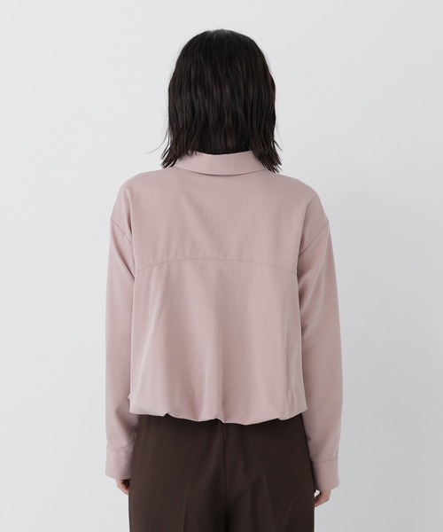 NATURAL BEAUTY BASIC(ナチュラルビューティーベーシック)の「バルーンシャツ(シャツ/ブラウス・レディース・チャコールグレー/ピンク/オフホワイト・FREE)」の5枚目の写真