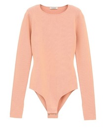 CLANE/クラネ/BACK ROUND CUT OUT KNIT BODYSUITS